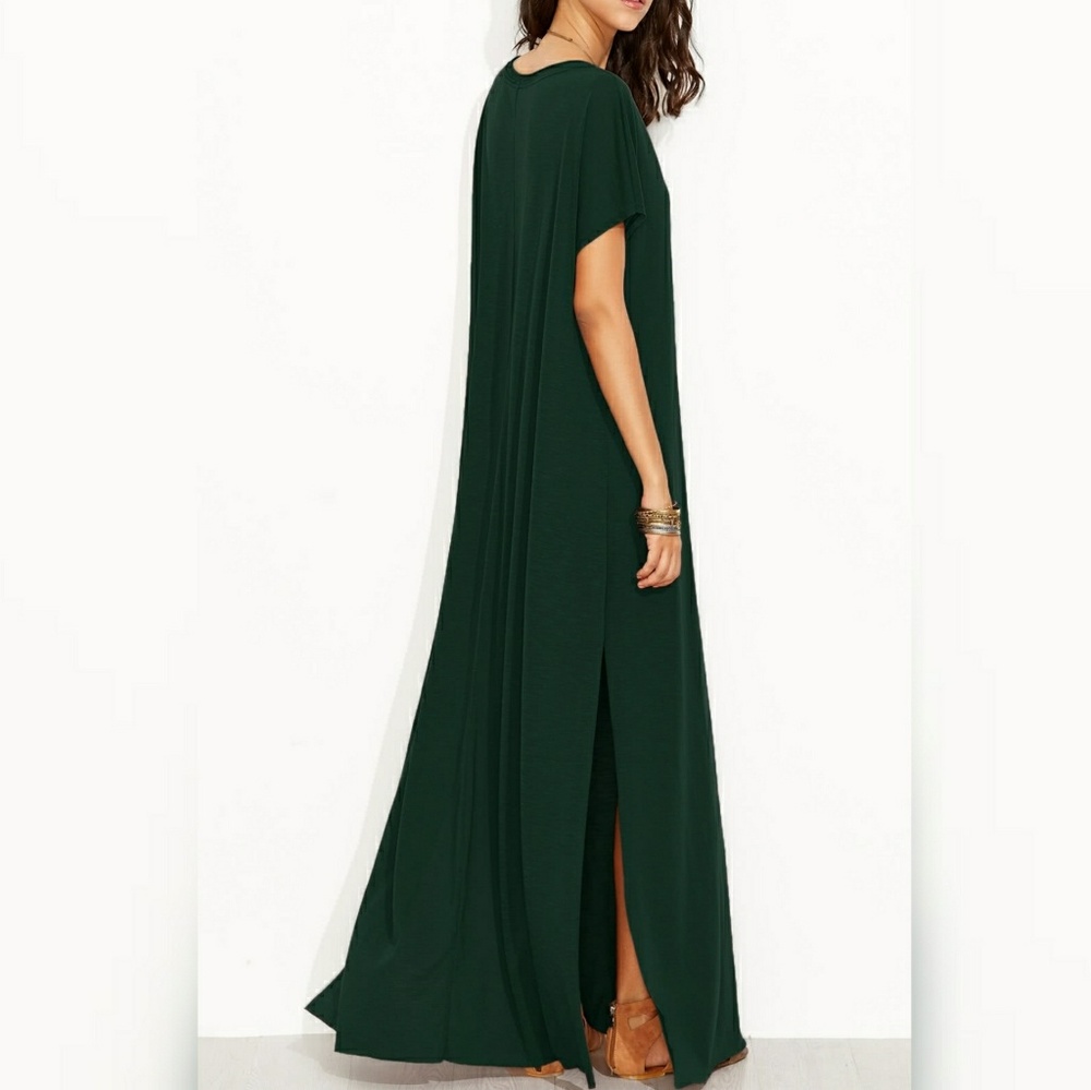 🎉ONE DAY SALE🎉 🌿🌱 GREEN SIDE SLIT MAXI🌱 - Picture 5 of 5